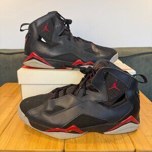 Air Jordan True Flight 7 Black/Gym Red/Anthracite Gray 342964-002, 13m